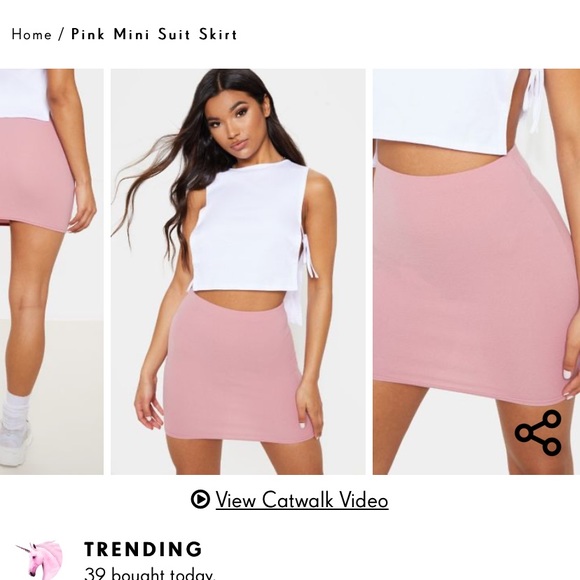 Pink mini skirt - Picture 2 of 7